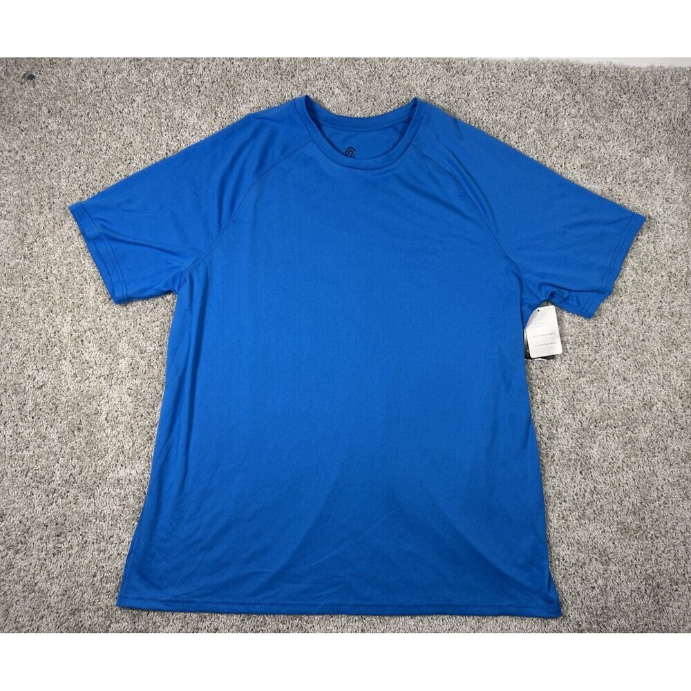 Champion Duo Dry Athletic T-Shirt Men's XXL Blue Moisture Wicking NWT Active
